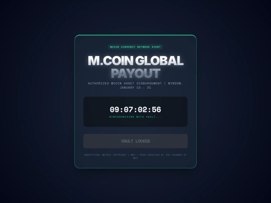 MCOIN GLOBAL PAYOUT ADVERTISEMENT 2 screenshot