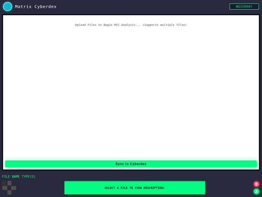 Matrix Cyberdex - Master key screenshot