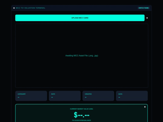 Mcard Valuation Terminal /MCC -- MCard Reader Valuation 2³³ screenshot