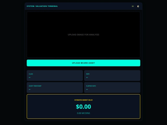 Mcard Valuation Terminal /MCard Valuation - Test 2  screenshot