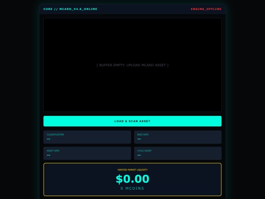 Mcard Valuation Terminal /MCard Valuation - Test 3  screenshot