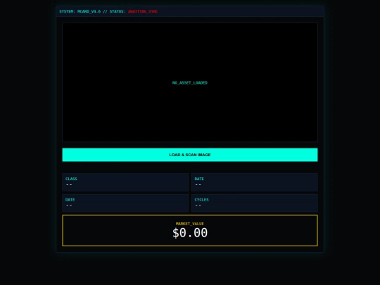 Mcard Valuation Terminal /MCard Valuation - Test 9 screenshot