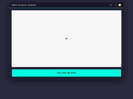 Mcard Valuation Terminal /MCard Valuation Terminal. Online3  screenshot