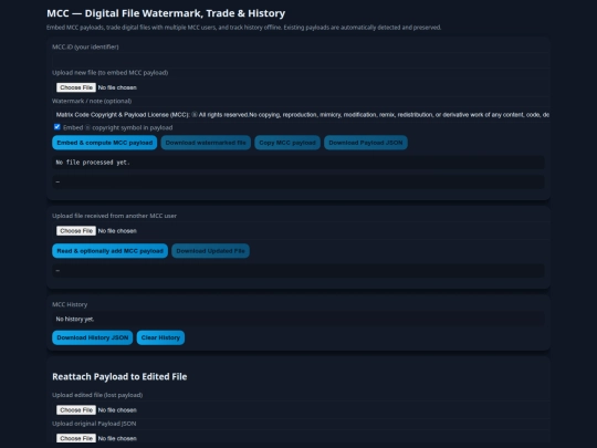 Payload /MCC Payload Writer - Original  screenshot