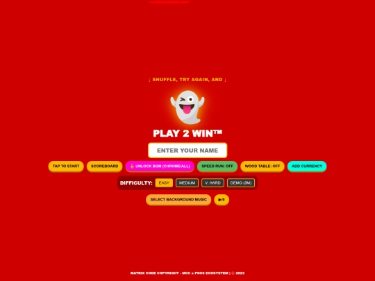 Play/PLAY 2 WIN • Original • 1 player screenshot