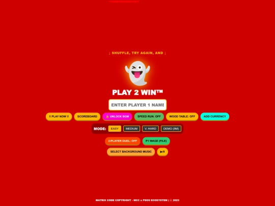 Play2win + ecosystem /Play to win × 2 player master file screenshot