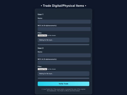 Testing /MCC - Trade Digital_Physical Items screenshot