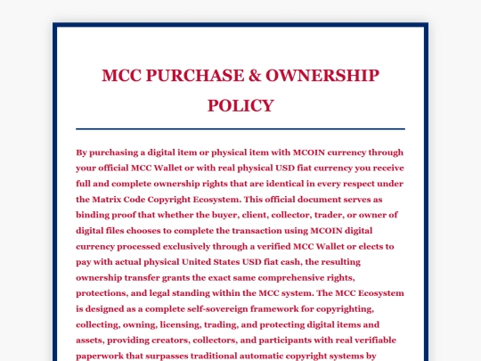 Testing /MCC PURCHASE & OWNERSHIP POLICY screenshot