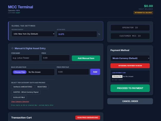 Testing /NEW + Category - MCC POS TERMINAL 2T  screenshot