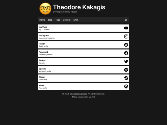 links screenshot