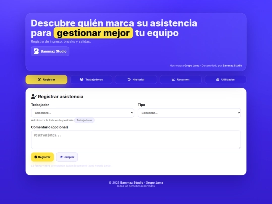 Registroasistencias screenshot