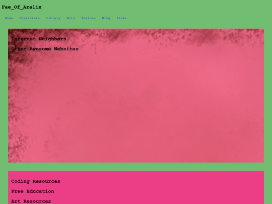 links screenshot