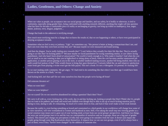 Asides/LadiesGentlemenOthers screenshot