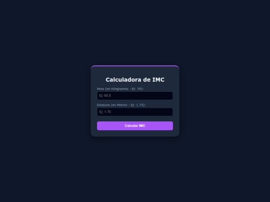 calculadoraIMC screenshot
