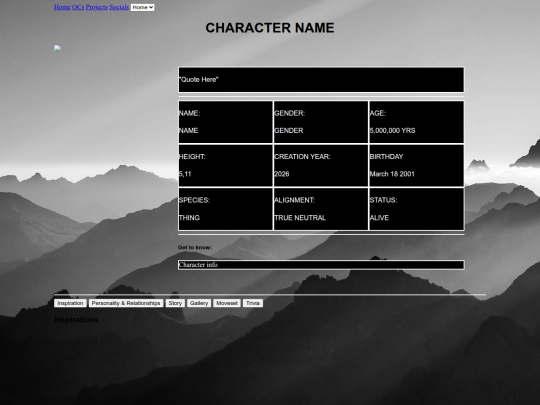 TPAORH/characters/template/characterTemplate screenshot