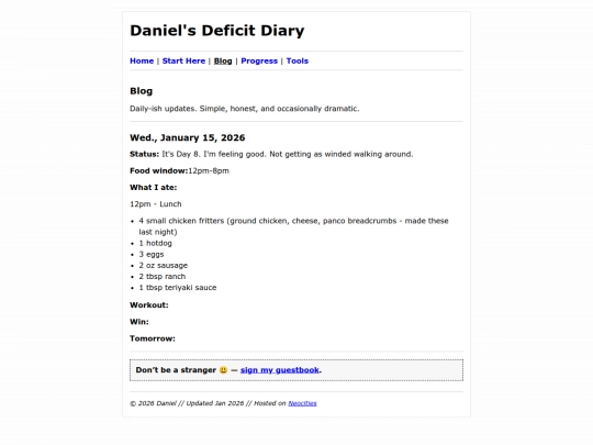 blog screenshot