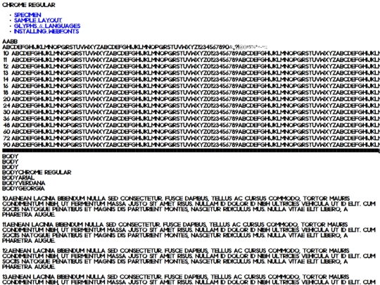 fonts/chrome/chrome-normal-demo screenshot