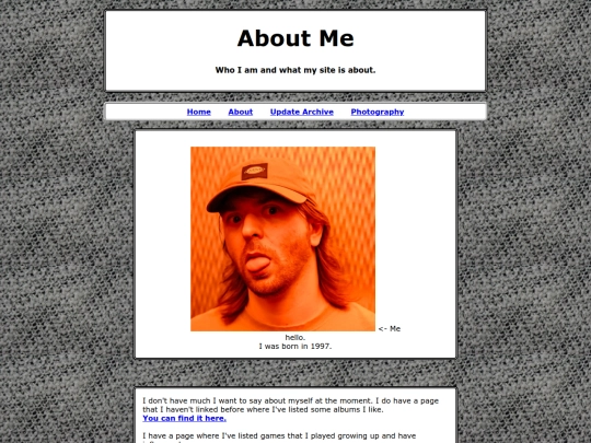 pages/about screenshot