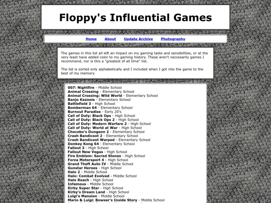 pages/aboutme/favgames screenshot