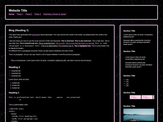 index screenshot