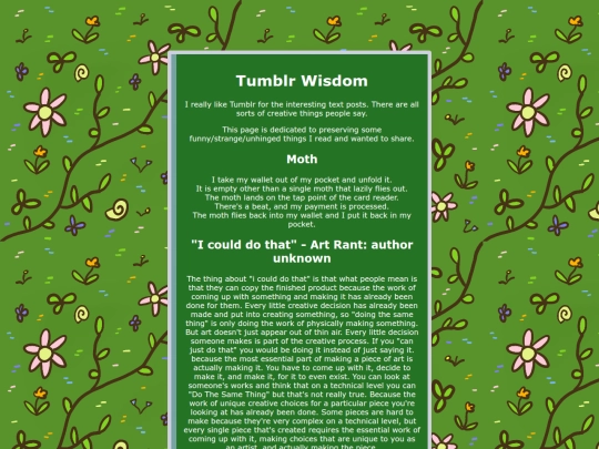 snack-corner/tumblr-wisdom screenshot