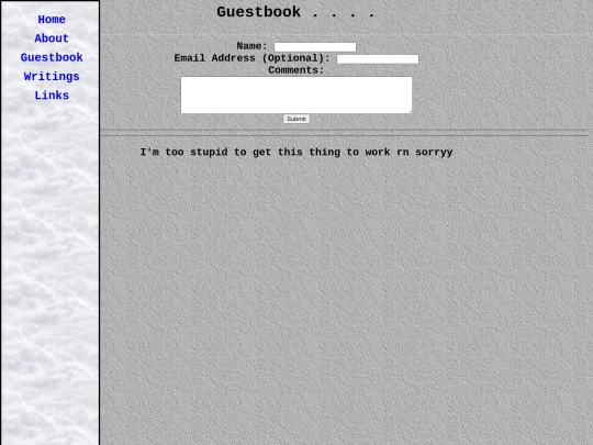 guestbook screenshot