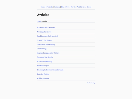 articles screenshot