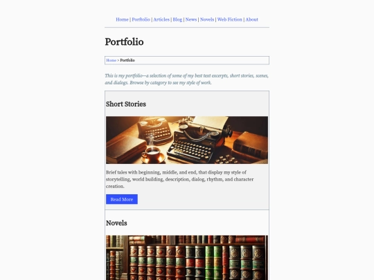 portfolio screenshot