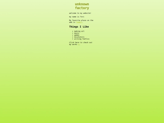 index screenshot