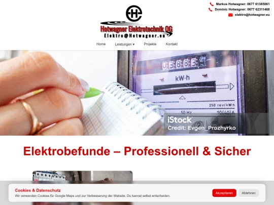 elektrobefunde screenshot