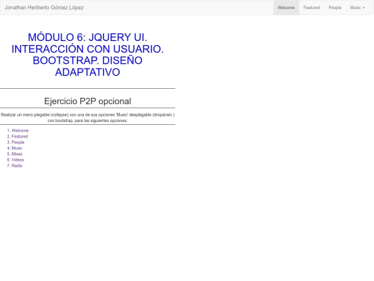 menuPlegableP2P screenshot