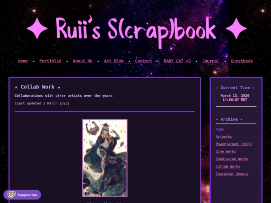 Portfolio/collabwork screenshot
