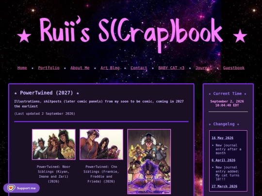 Portfolio/powertwined screenshot