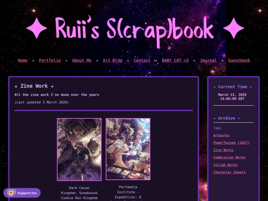Portfolio/zinework screenshot