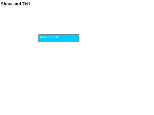 JavascriptFolder/ShownTell screenshot