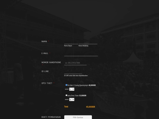 ticketing screenshot