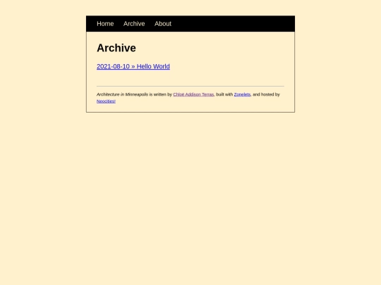 archive screenshot