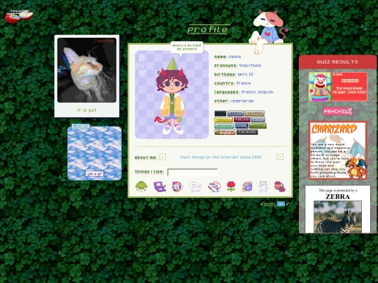 profile screenshot