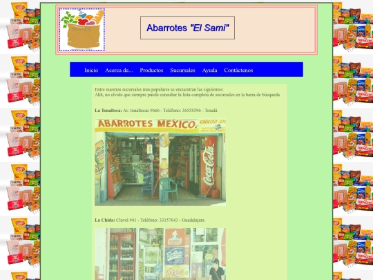 sucursales screenshot