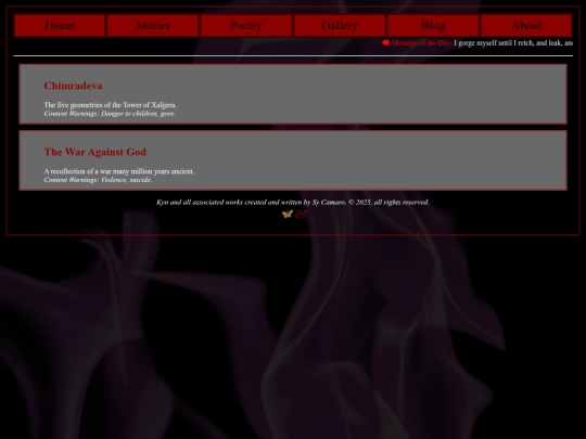 Poetry screenshot