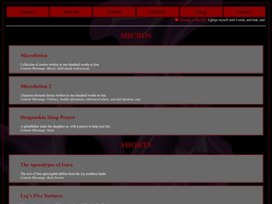 Stories screenshot