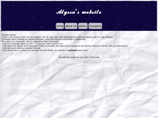 aboutme screenshot