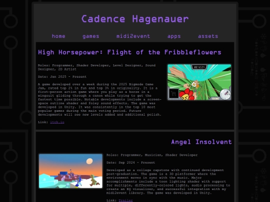 games screenshot