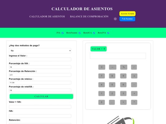 Accesoanticipado/calculador screenshot