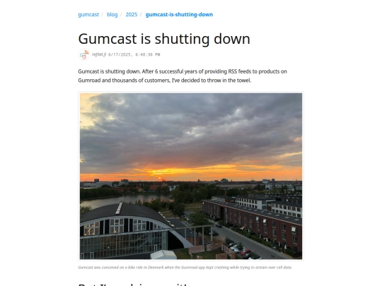 blog/2025/gumcast-is-shutting-down screenshot