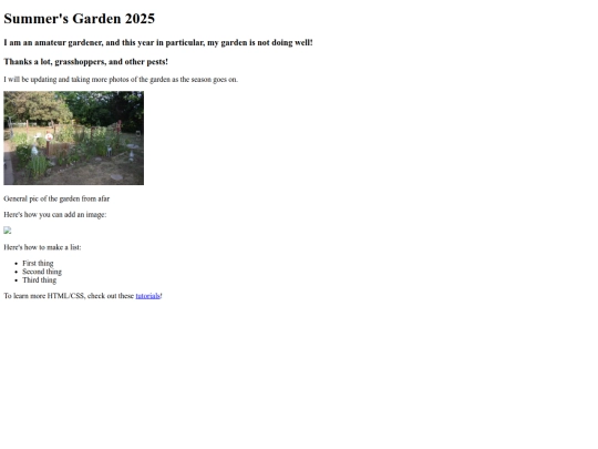 garden screenshot