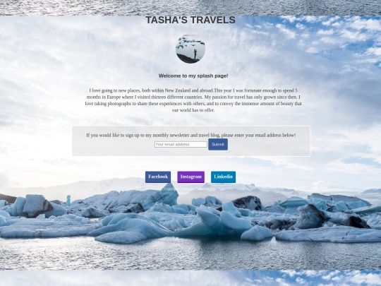 splash-page screenshot