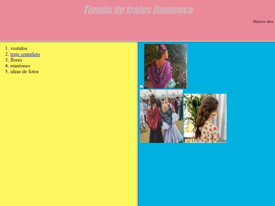 trabajo final/tiendadeflamenca screenshot