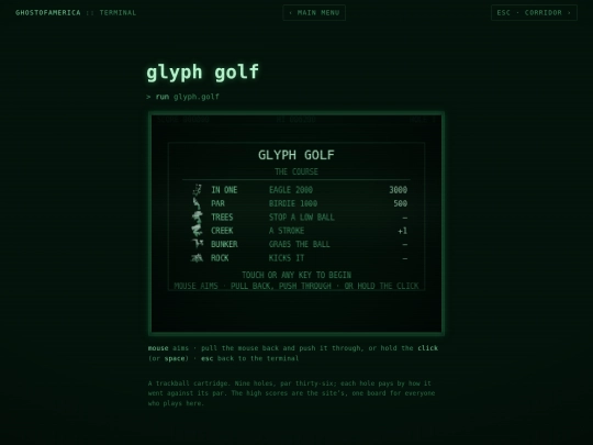 prototypes/page-glyph-golf screenshot