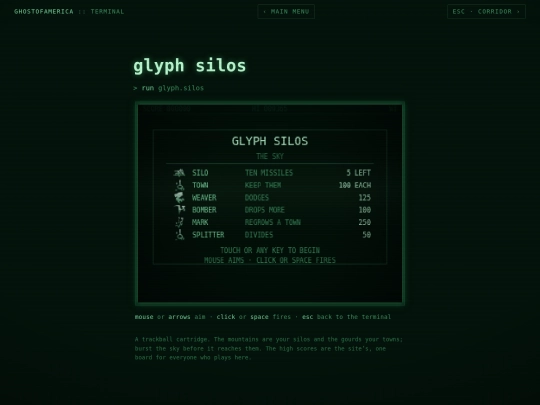 prototypes/page-glyph-silos screenshot